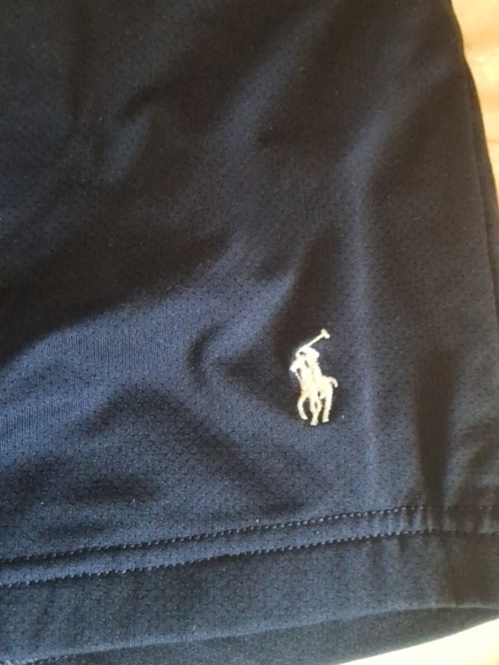 Polo by Ralph Lauren Navy Blue Men's Athletic Shorts with White Logo